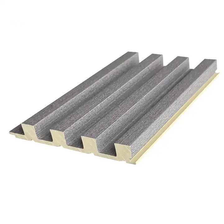 Factory Indoor Decor WPC Wall Panel PVC Coating Cladding