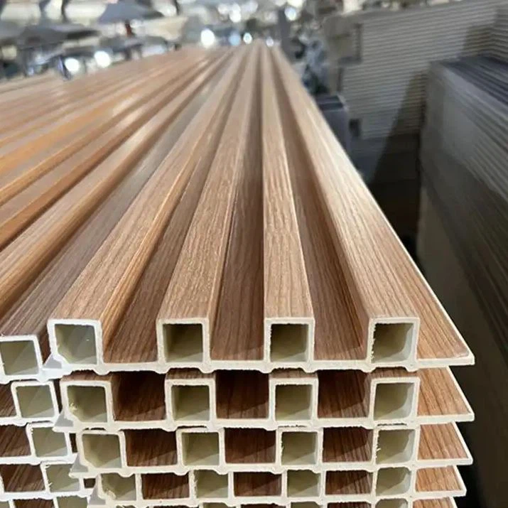 Factory Indoor Decor WPC Wall Panel PVC Coating Cladding