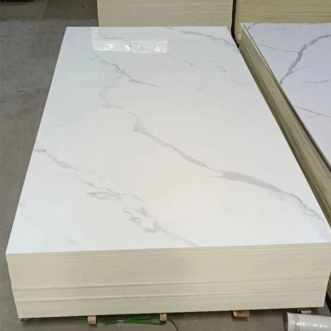 PVC Wall Sheet UV Coating Board PVC Marble Sheet For Interior Decoration